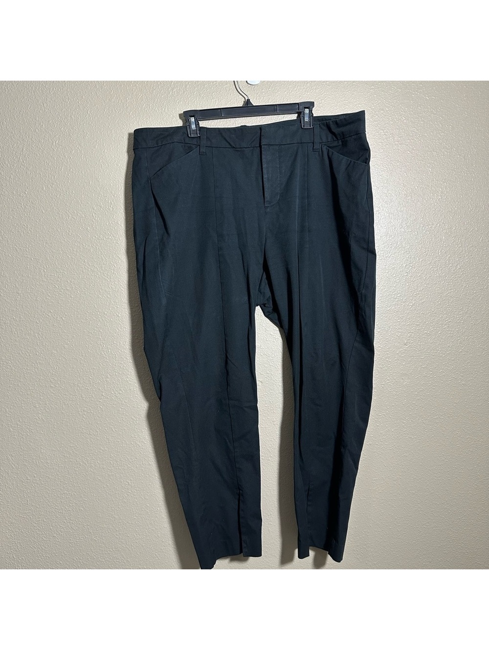 Old Navy Black Dress Pants 20 High Rise Pixie with split front ankle Hem